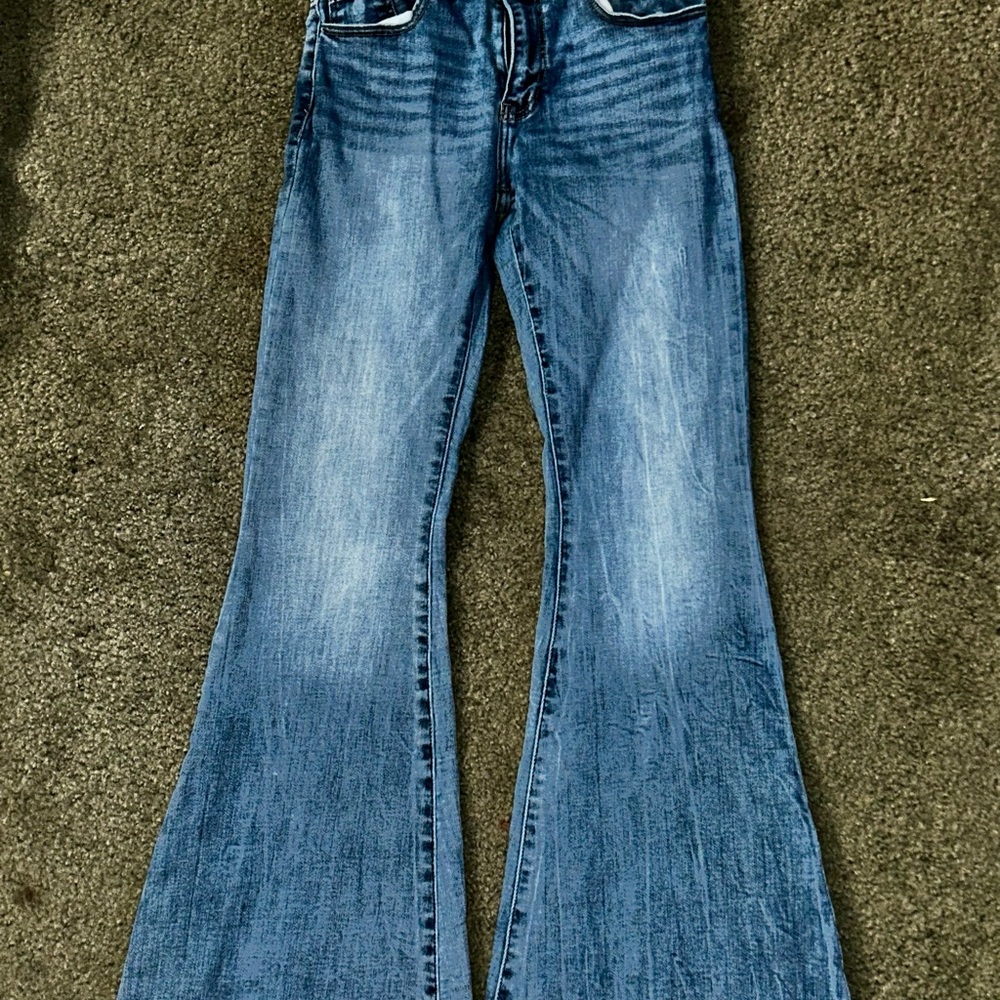 KanCan Blue Denim Flare Jeans